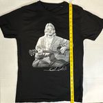 Kurt Cobain Unplugged Live W/‎ Guitar Signature Black T Photo 2