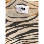 LNA  Brushed Zebra Vintage Raglan Top SZ sm Photo 5