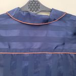 Free People Intimately Blue Satin Cropped Pajama Top Photo 4