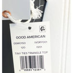 Good American NEW‎  3 US L Tiny Ties Triangle Bikini Top Swim Cream Ivory Beachy Photo 5
