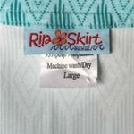 RipSkirt Hawaii West End Wrap Skirt sea Glass Green Geometric Large Blue Photo 4