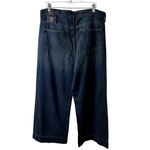 Gap  High Rise Wide Leg Jeans Womens Size 14 32 Regular Dark Wash Photo 2