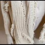 Rosie Neira Ivory Open Cardigan Sweater White Photo 4