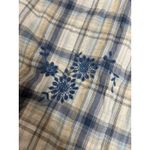 Rockmount Ranch Wear Top Womens Large Western Shirt Pearl Snap Embroidered Blue Photo 7