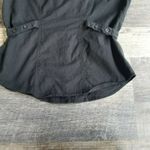 Harley Davidson Flirt Black Cap Sleeve Epaulets Waist Collar Blouse Top Womens M Size M Photo 6