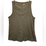 J.Crew  vintage cotton scoop neck tank top olive Photo 1