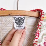 Sacred Imagination • Quilt Jacket vintage open front floral patchwork embroidery Orange Size XL Photo 2