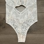 Victoria's Secret Ivory Lace Teddy Bodysuit Size Medium Photo 3