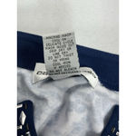 Cathy Daniels Womans  Pullover Blouse XL Blue White Studs V Neck 3/4 Sleeve Photo 3