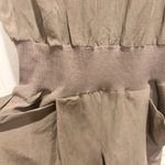 Gold Hawk Wome's Khaki Silk Linen Romper Y2K Beachy Boho Festival Quiet Luxury Tan Size L Photo 1