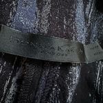 Donna Karan  Stretchy Pants Pullon Artsy Abstract Blue Black Size 2 Y2K Photo 3