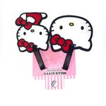 Hello Kitty NWT 2 PCS  SANRIO RUBBER SCHOOL ID BACKPACK LUGGAGE BAG TAGS SET Photo 1