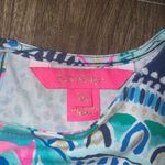 Lilly Pulitzer Britton Romper in Lookin Sharp Blue Green Pink Colorful - XXS Photo 4