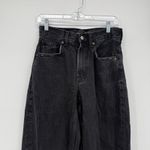 Old Navy  Extra High Rise Black Balloon Jeans Size 4 Tall Distress Photo 1