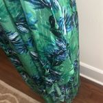 Banana Republic  Maxi Tropical Kelly Green and Blue Floral Dress Size 2 Photo 3