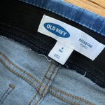Old Navy NWOT  Rockstar Pullover Jeggings Light Distressed-Wash Medium Indigo Raw Acid Leggings Skinny Pants Denim Moto Biker Photo 5