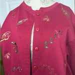 Vintage Red Floral Embroidered Cardigan Size undefined Photo 1