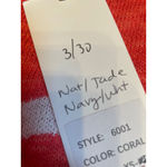 J Society Coral Beach V Neck Lightweight Knit Sweater Top Size S Red Photo 3