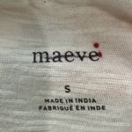 Maeve Anthropologie  Colette Boxy Semi Crop‎ White Tomato Tee Shirt Small Photo 5