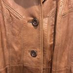 VTG Skin Gear Napa Y Ante Soft Brown Leather Dress Coat With Belt Size M Photo 1
