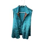 Coldwater Creek  size S  reversible embroidered vest cardigan open front Photo 1