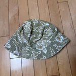 Dorfman Pacific Headware Sage Green hawaiian floral Bucket hat Size Medium Photo 2