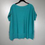 Marled Reunited Clothing Teal Boxy Minimalist Sweater Photo 5