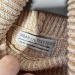 Urban Outfitters Cozy Turtleneck Oversized Yellow Hi Lo Hem Sweater XS Photo 4