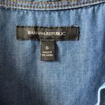 Banana Republic  Chambray Denim 3/4 Sleeve Collared Dress Size Small Photo 7