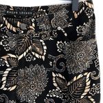 Ralph Lauren Black Label Floral Paisley Print Linen Pants Black Tan Photo 3