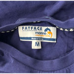 Fat Face x Marine‎ Conservation Society Shirt Womens Medium Blue White Fishes Photo 7