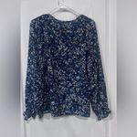 Jessica Simpson FINAL PRICE Navy Floral Blouse Photo 5