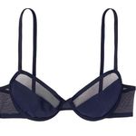 Victoria's Secret 34. Very Sexy Unlined Mesh Demi Bra Black Size 32DDD NWT Photo 0