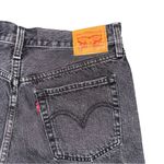 Levi's Levi’s 501 Black Denim Distressed Cutoff Jean Shorts Exposed Button Fly Size 28 Photo 5