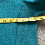 Sundance Teal Button-Accent Henley Knit Sweater Silk Blend Autumn Women’s M Photo 7