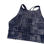 Lululemon Logo Energy Sports Bra High Neck Long Line Black sz 8 Photo 5