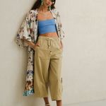 ZARA ITALIAN FABRIC Long Cardigan Kardigan Kimono Bunga Wanita M/L Photo 6