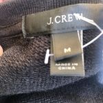 J.Crew Black Ruffle Hem Pullover Sweatshirt Size M Photo 1