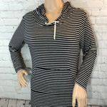 Velvet Torch  Hooded Long Sleeve Tee Shirt Dress L Photo 2