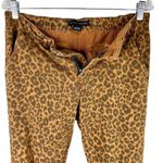 Sanctuary x Anthropologie Leopard Print Corduroy Jogger Pants Small Brown Photo 6