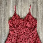 Astr The Label Lace Midi Dress A Line Spaghetti Strap V Neck Rust Orange Red L Size L Photo 11