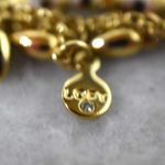 Loft  Reto Gold Tone Red Rhinestone Multi Layer/Style Chain Bib Glam Necklace Photo 4