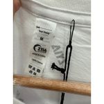 Zyia Active White Pattern Swoop Tee T Photo 3