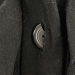J.Crew 100% Wool Ruffle Chest Pea Coat Jacket Black Size 2 17501 Photo 5