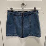 Altar'd State  Zipper Denim Mini Skirt Photo 0