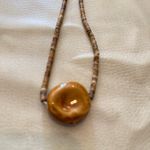 Free People NWT  The Florist Choker Tan 
Caramel Brown Photo 5