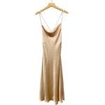 Show Me Your Mumu Verona Cowl Dress Champagne Luxe Satin size Small (with flaws) Photo 4