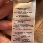 CHAPS  Tan and White Striped Blouse size M Photo 7