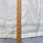 Jones New York Sport Women's Linen Shirt XL White Button Down 3/4 Sleeve Blouse Photo 6