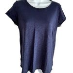 Calypso St. Barth Womens Navy Short Sleeve Top M 87n Photo 0